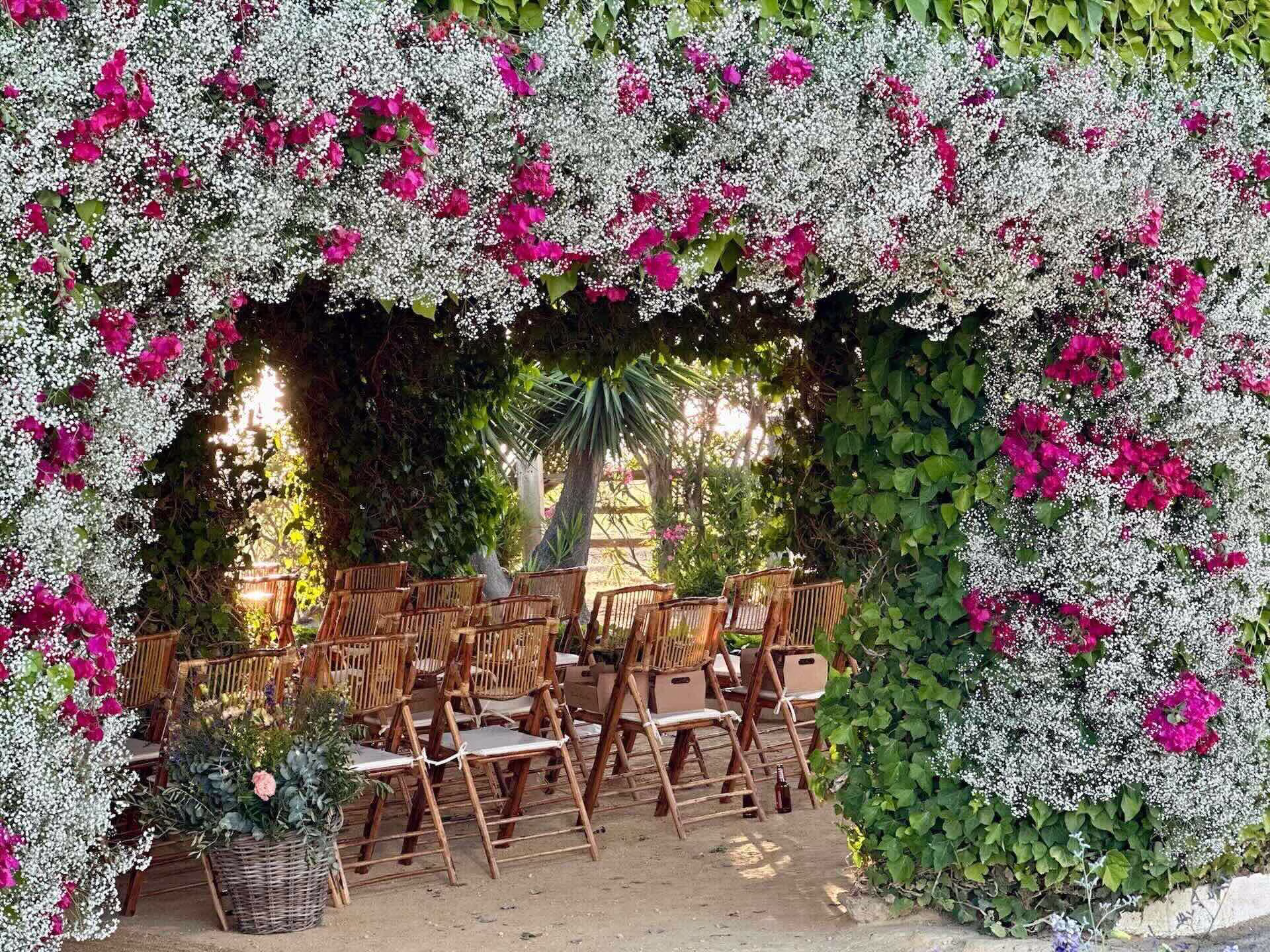 Ceremonia civil pérgola Dehesa Bolaños