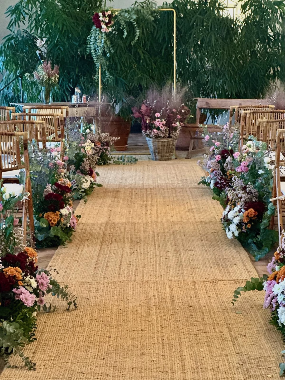 Espacio interior de Dehesa Bolaños para una ceremonia civil