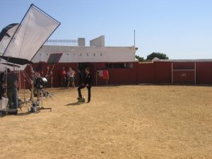 Rodaje Manolete con Adrien Brody en Dehesa Bolaños