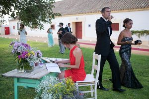 Recordatorios mesa de firmas - Boda Carolina & Jesús en Dehesa Bolaños