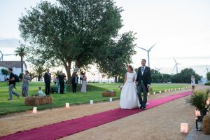 Recepción novios - Boda Carolina & Jesús en Dehesa Bolaños