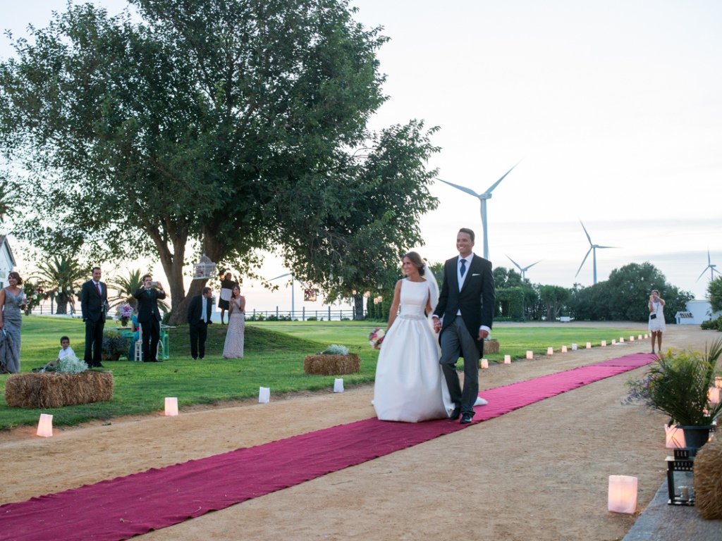 Recepción novios - Boda Carolina & Jesús en Dehesa Bolaños