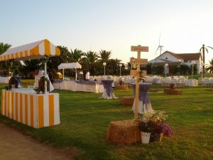 Cartel indicaciones - Boda Rocío & Leo en Dehesa Bolaños