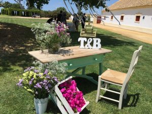 Mesa de firmas - Boda Tamara & Borja en Dehesa Bolaños