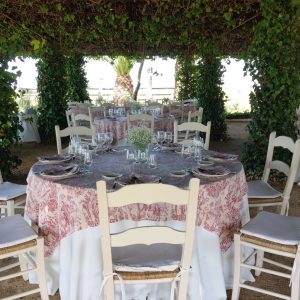 Almuerzo en la pérgola - Comunión Virginia en Dehesa Bolaños