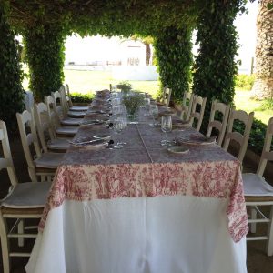 Mesa imperial almuerzo - Comunión Virginia en Dehesa Bolaños