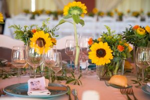 Centros de mesas - Comunión Clara en Dehesa Bolaños