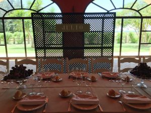 Mesa imperial - Comunión Julio en Dehesa Bolaños