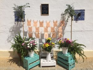 Seating plan en cuerdas - Boda Lorena & Jesús en Dehesa Bolaños
