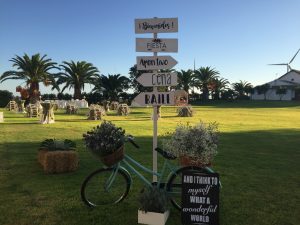 Bicicleta con indicaciones - Boda María & Luis en Dehesa Bolaños