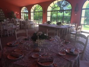 Almuerzo en el salón - Boda Mamen & Carlos en Dehesa Bolaños