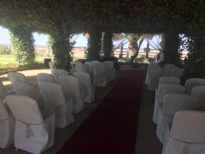 Interior ceremonia civil - Boda Mamen & Carlos en Dehesa Bolaños