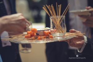 Dados de salmón - Boda Carmen & Alexis en Dehesa Bolaños