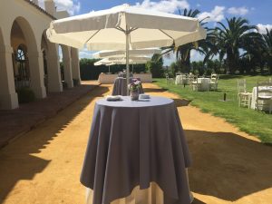 Aperitivo en el jardín - Comunión Javier en Dehesa Bolaños