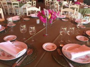 Mesas - Comunión Paloma en Dehesa Bolaños